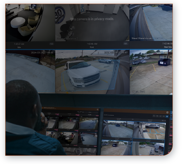 monitoring video control panel