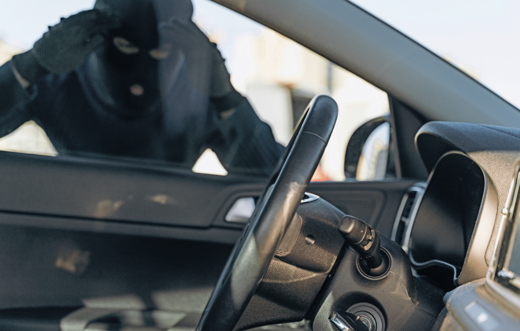 photo of a car thief