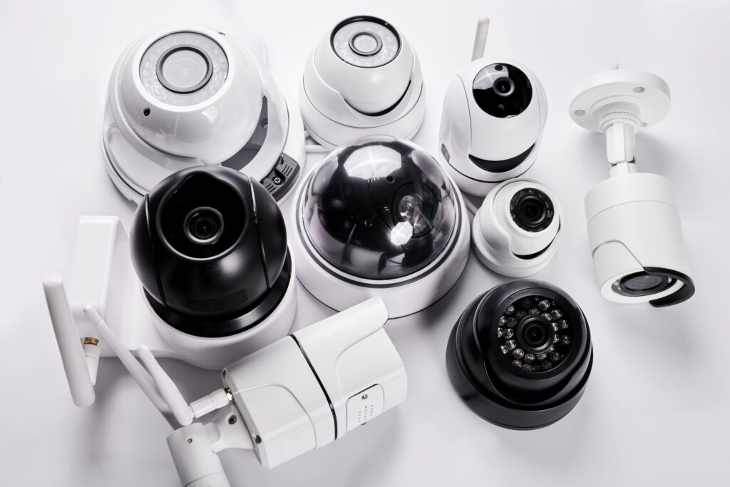 Different types of parking lot security cameras for outdoor surveillance